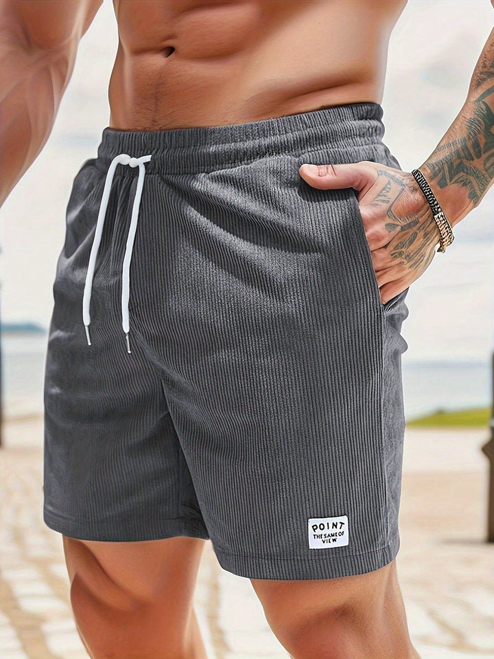 Men's drawstring shorts in Grey