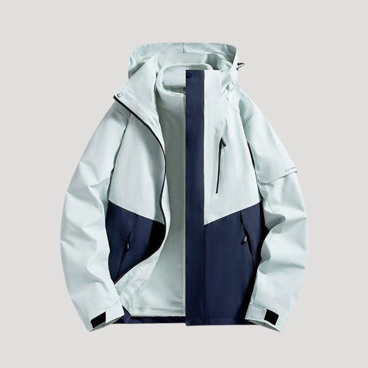 Women's Waterproof Outdoor Windbreaker Jacket in Navy