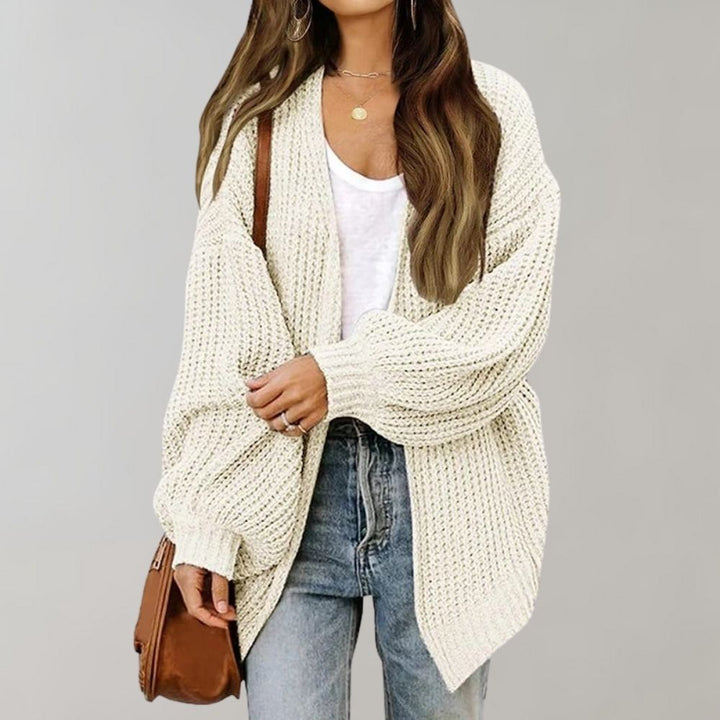 Women's Open-Front Cardigan in White