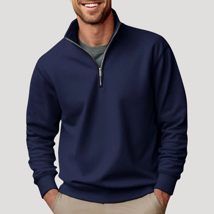 Men's Quarter-Zip Pullover in Navy