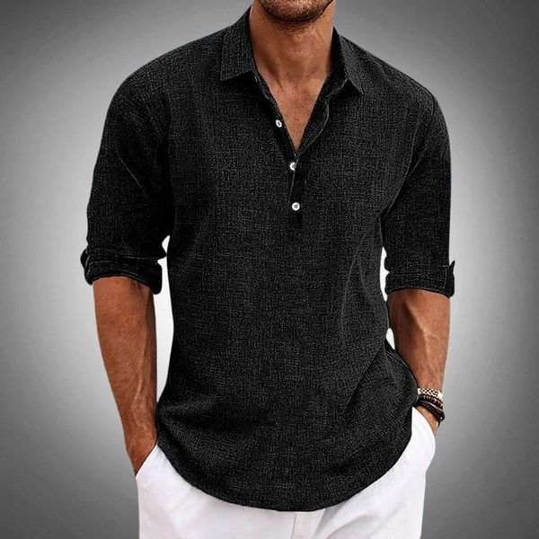 Men's Classic-Fit Polo Shirt in Black