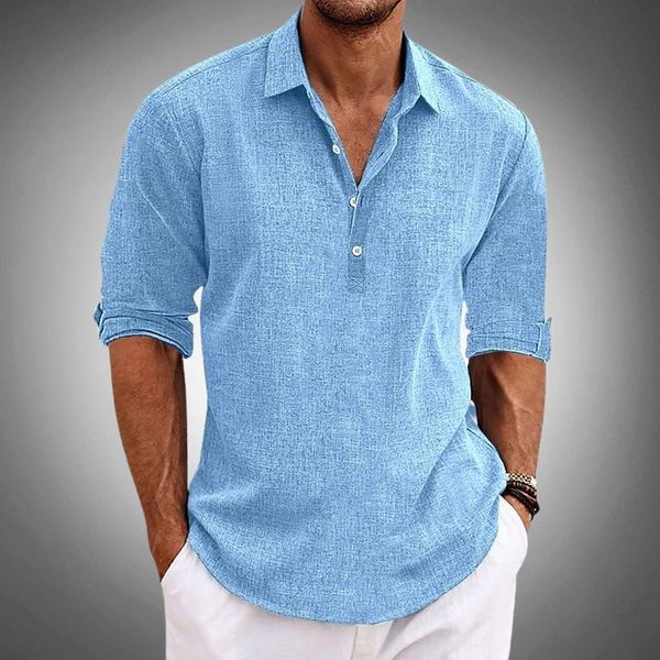 Men's Classic-Fit Polo Shirt in Light Blue