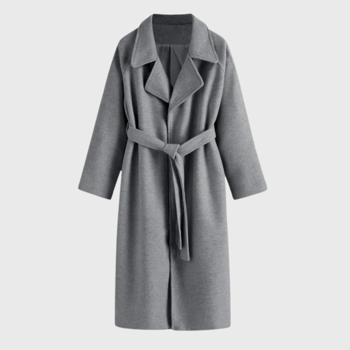 Women's Classic Wool Winter Coat in Charcoal