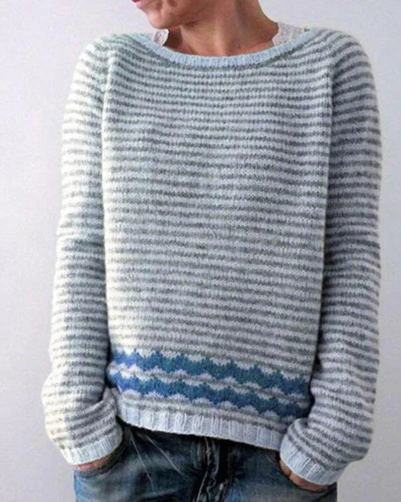 Women's Nordic Christmas Jumper in Grey