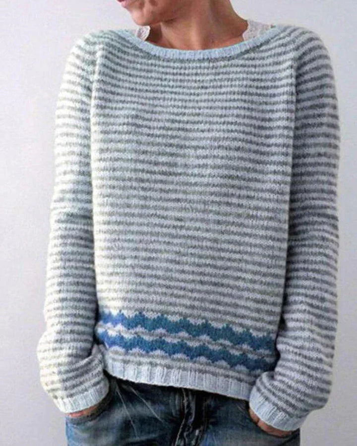 Women's Nordic Christmas Jumper in Grey
