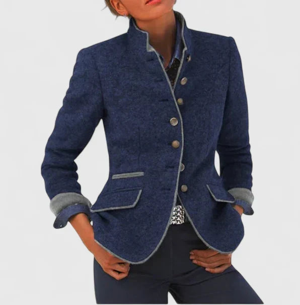 Women's Button-Front Cardigan in Blue