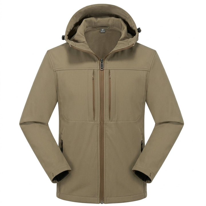 Men's Waterproof Softshell Jacket in Khaki