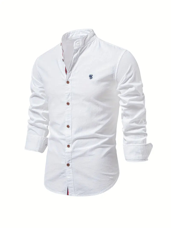 Men's Casual Button Shirt in White