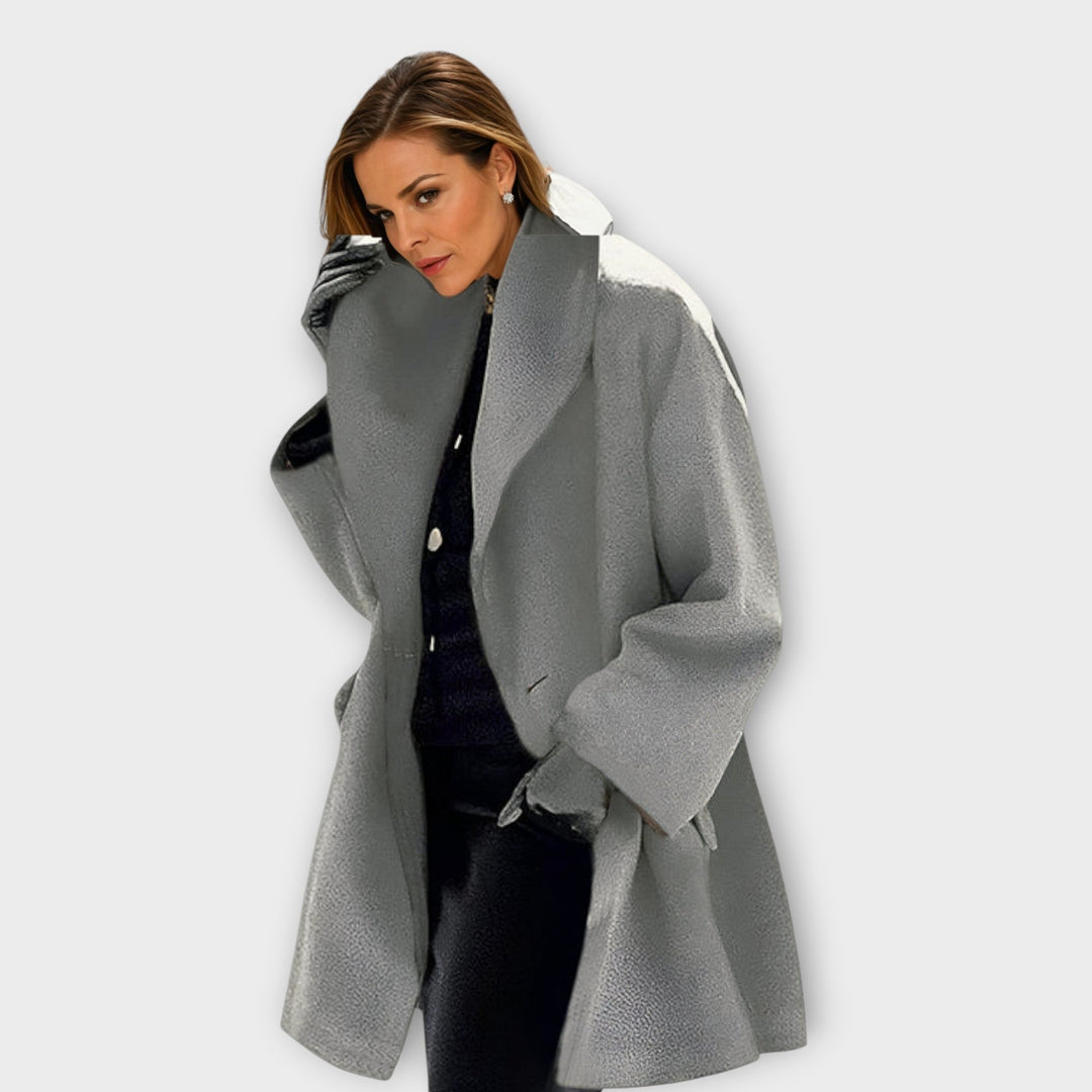 Women's Oversized Winter Coat in Grey