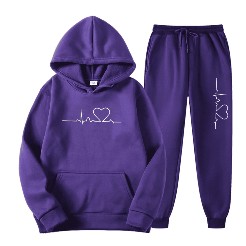 Women's Hoodie & Jogger Set in Purple