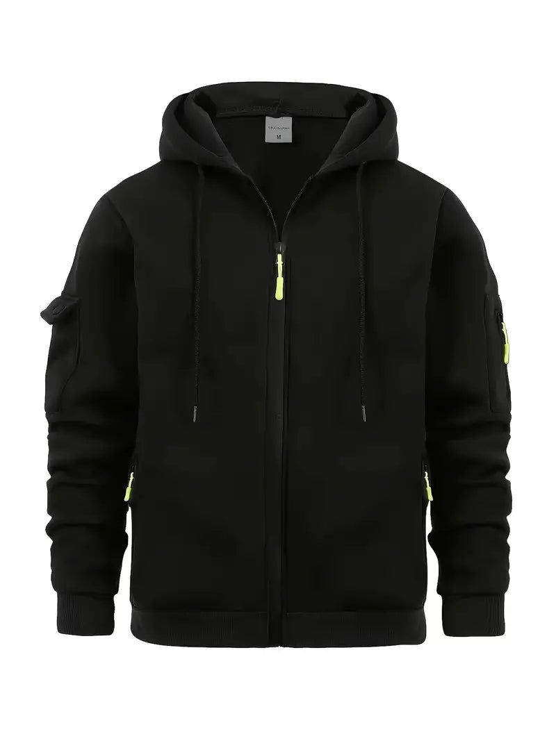 Janosch Men's Full-Zip Hoodie - Black