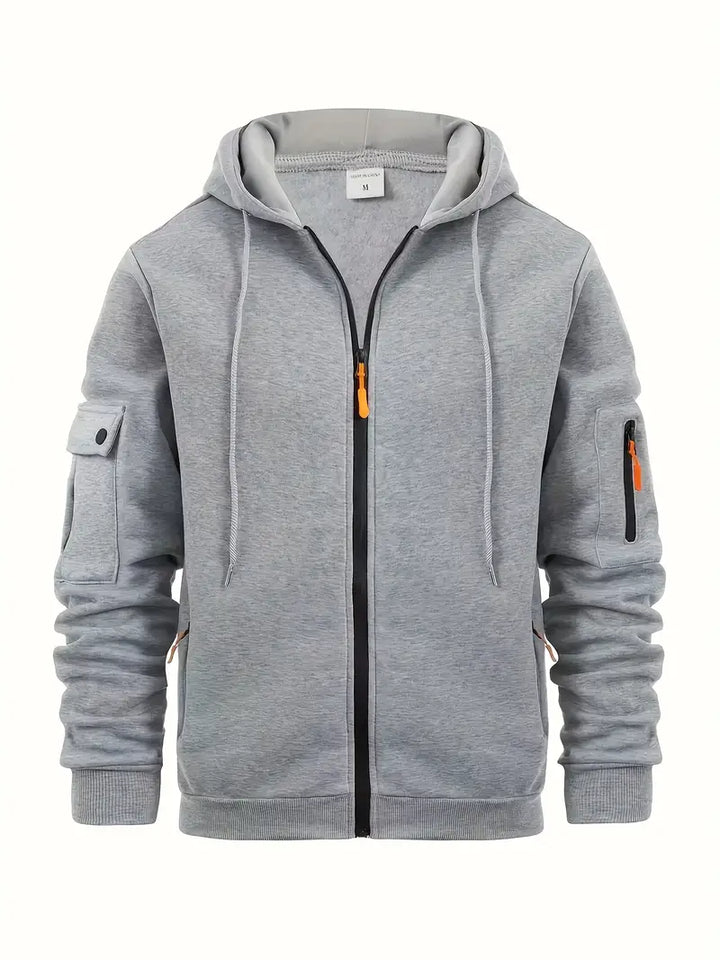 Janosch Men's Full-Zip Hoodie - Light Grey
