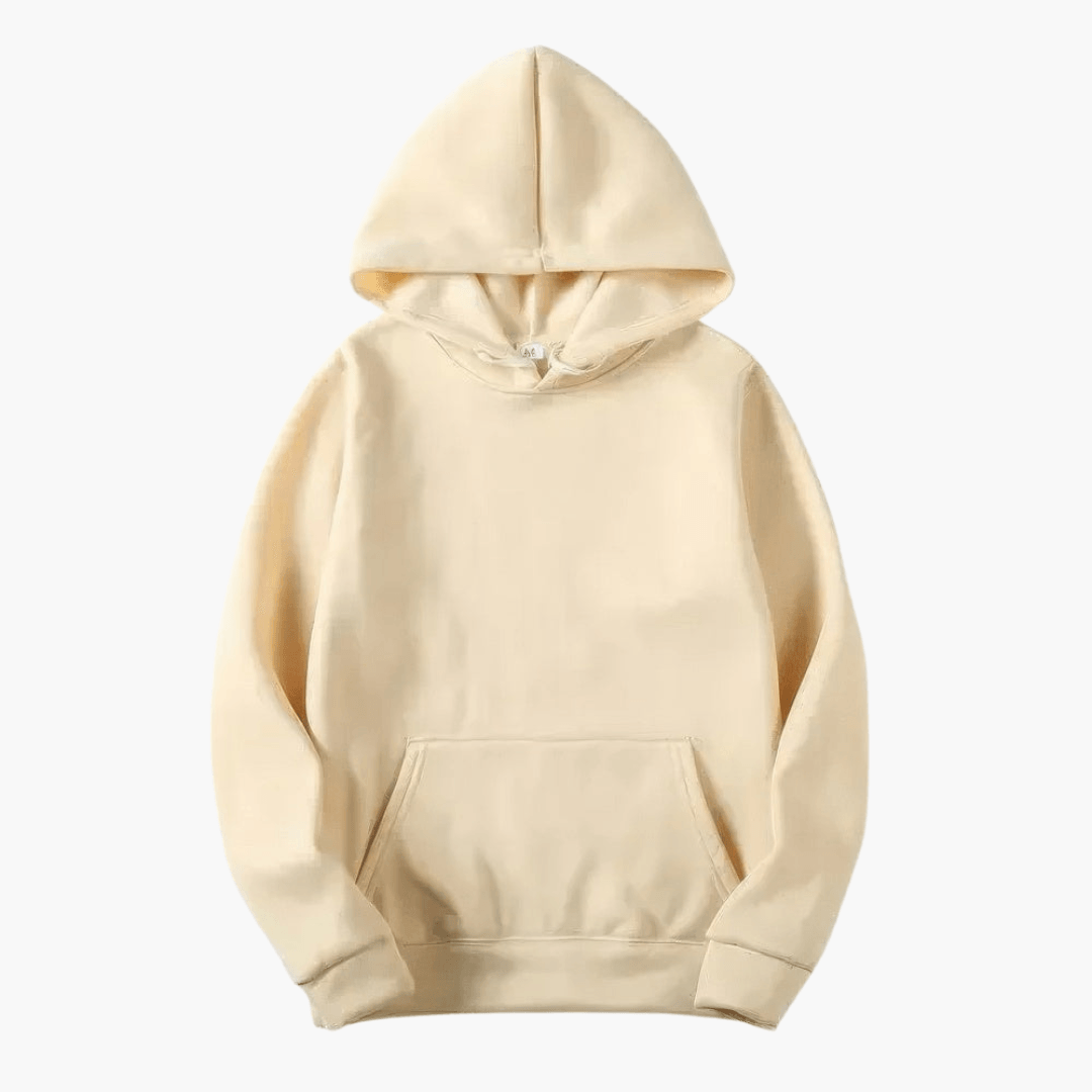 Peter - Men's Classic Casual Pullover Hoodie in Beige