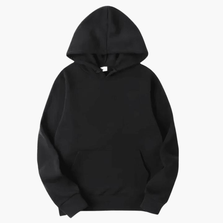 Peter - Men's Classic Casual Pullover Hoodie in Black