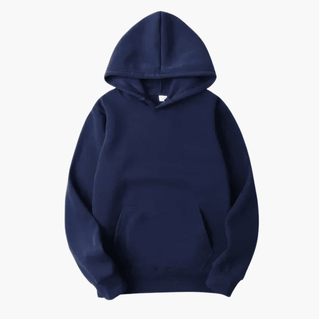 Peter - Men's Classic Casual Pullover Hoodie in Navy