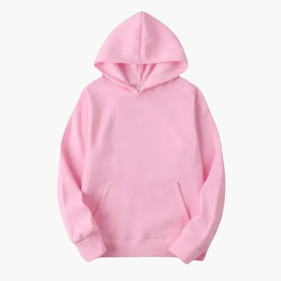 Peter - Men's Classic Casual Pullover Hoodie in Pink