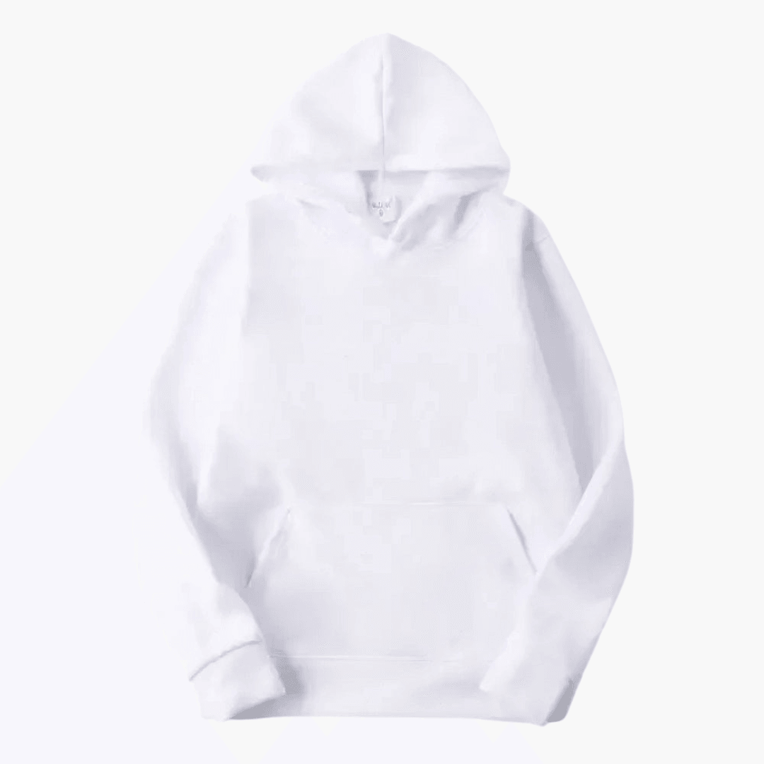 Peter - Men's Classic Casual Pullover Hoodie in White