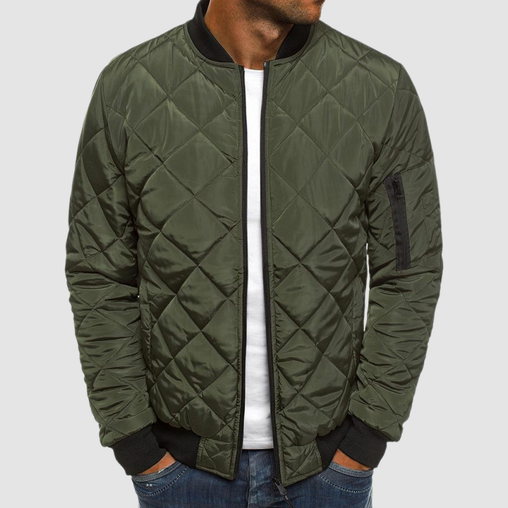 Anton Men's Quilted Winter Jacket - Green
