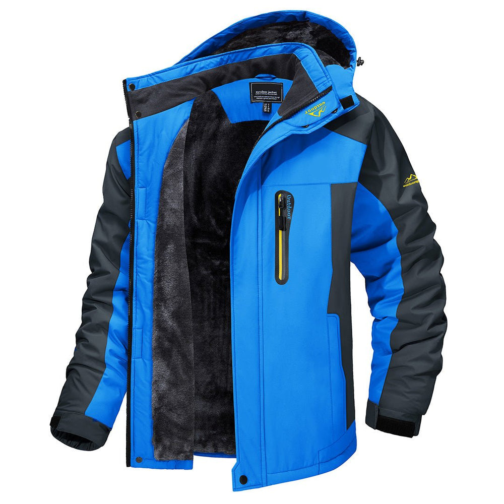 Men's cold-weather zip jacket in Blue