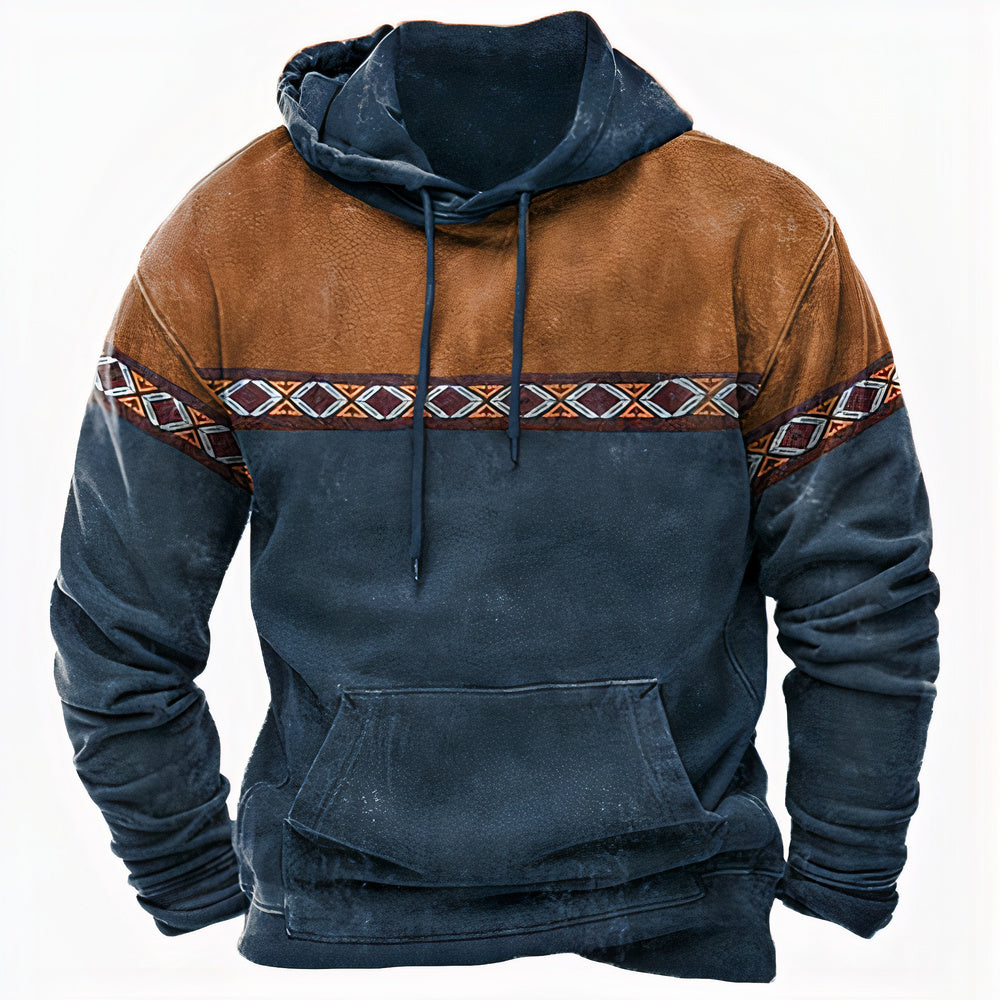 Men's winter hoodie in Dark Green