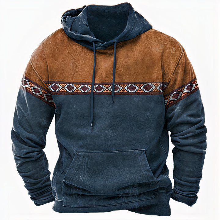 Men's winter hoodie in Dark Green