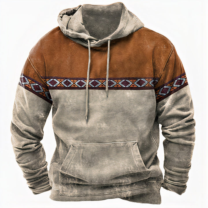 Men's winter hoodie in Khaki