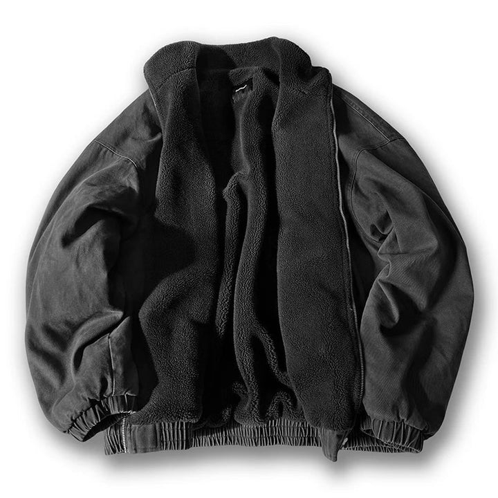 Beatrice Men's Winter Casual Zip Jacket - Grey