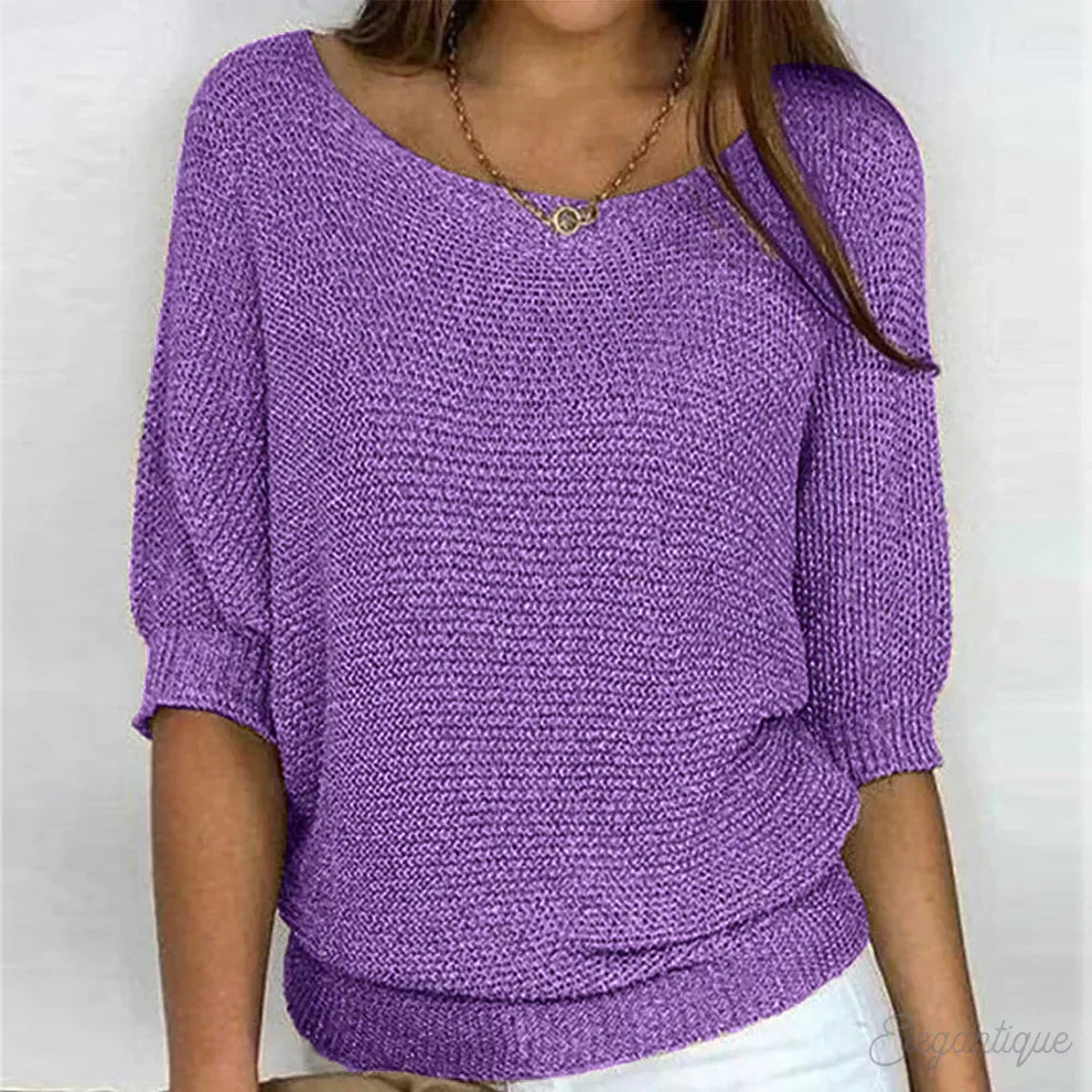 Women's Elegant Jumper in Purple